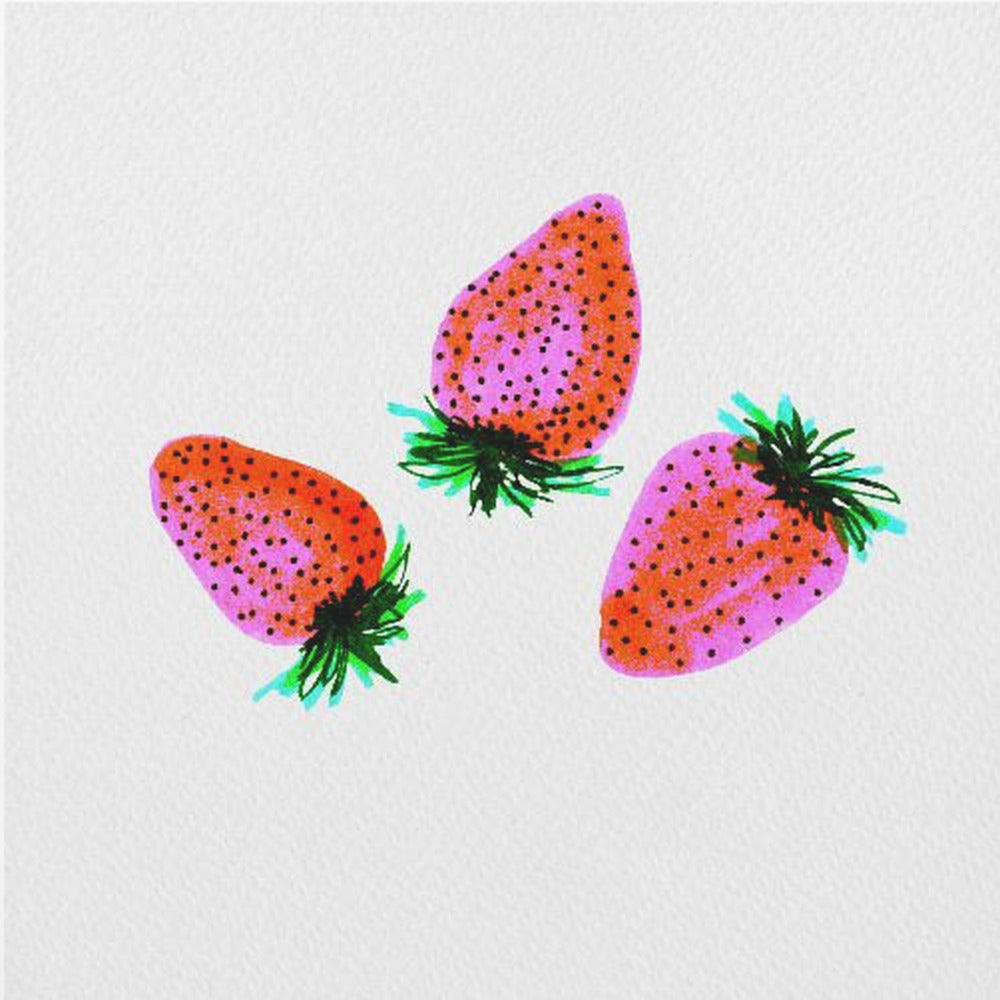 Röd lavendel söta jordgubbar frukt | Poster