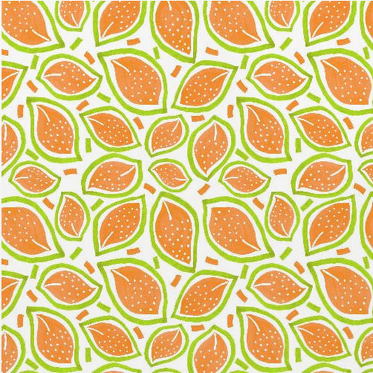 Melon rozrzucony po liściach w kropki | Plakaty - Wydruki Artystyczne
