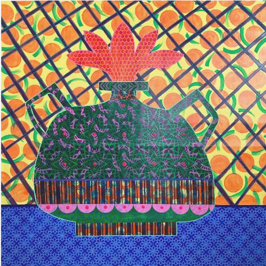 Oranges and Flower Vase | Poster