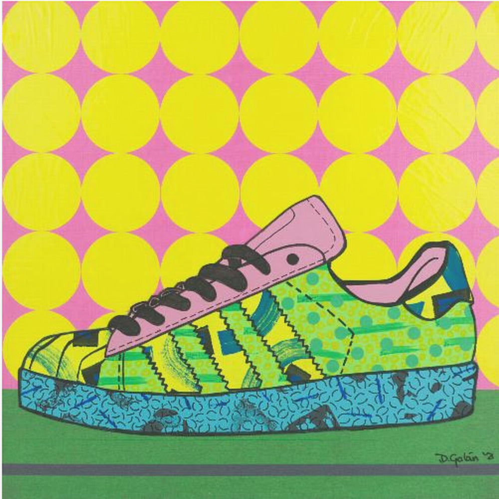 Superstar Vert Rose Bleu | Tableaux sur Toile