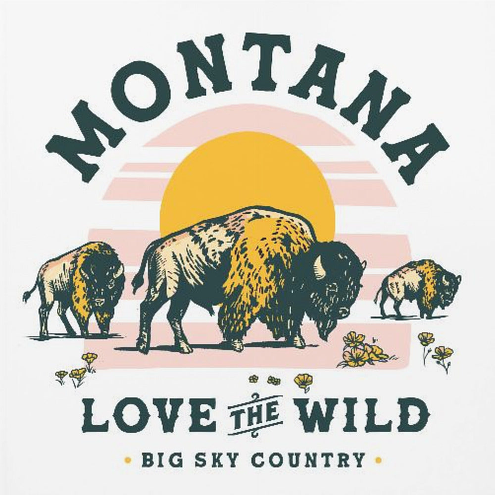 Montana Buffalo Art: Rakasta villiä | Canvastaulut