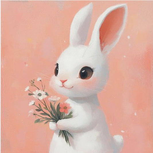 Bunny Bouquet Bliss | Poster